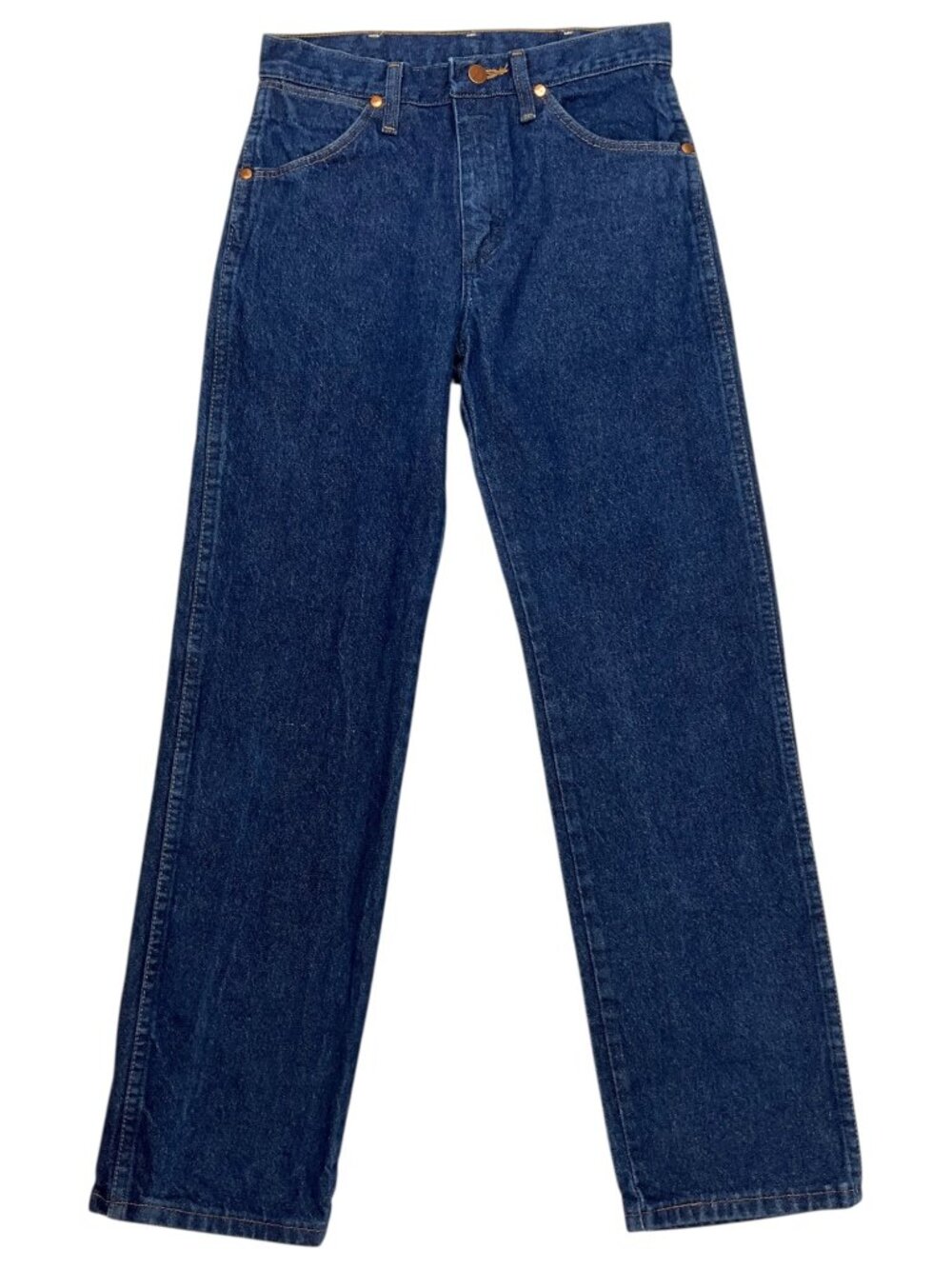 Wrangler Original Fit Jeans 28X30 Blue Slim Straight Leg Zip Fly Western